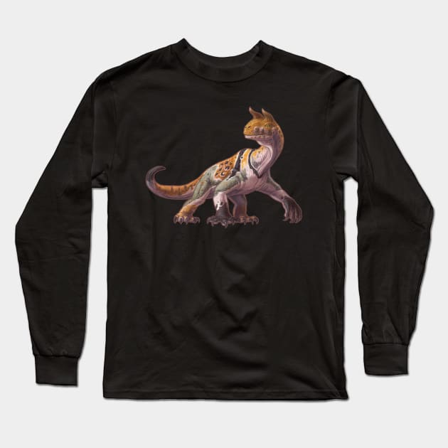 Shringasaurus indicus Long Sleeve T-Shirt by CoffeeBlack